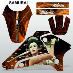SUZUKI DRZ 125 2001-2007 SAMURAI motocross racing decals set MX graphics kit