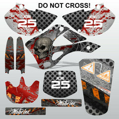 Kawasaki KX 125-250 1999-2002 DO NOT CROSS! motocross decals set MX graphics