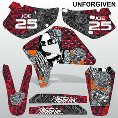 Honda XR 650R 2000-2009 UNFORGIVEN motocross race decals set MX graphics kit