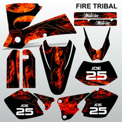 KTM EXC 2003 FIRE TRIBAL  motocross decals racing stripes set MX graphics kit