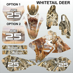 SUZUKI DRZ 400 2002-2020 WHITETAIL DEER motocross racing decals set MX graphics