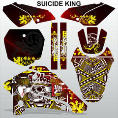 SUZUKI DRZ 125 2001-2007 SUICIDE KING motocross racing decals set MX graphics