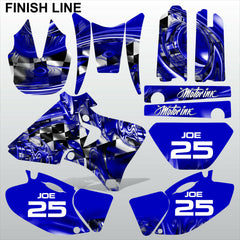 Yamaha YZF 250 400 426 1998-2002 FINISH LINE motocross decals  MX graphics kit