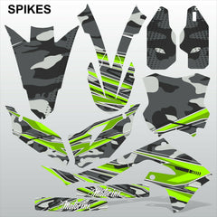 Kawasaki KXF 250 2021 SPIKES motocross racing decals set MX graphics stripes kit