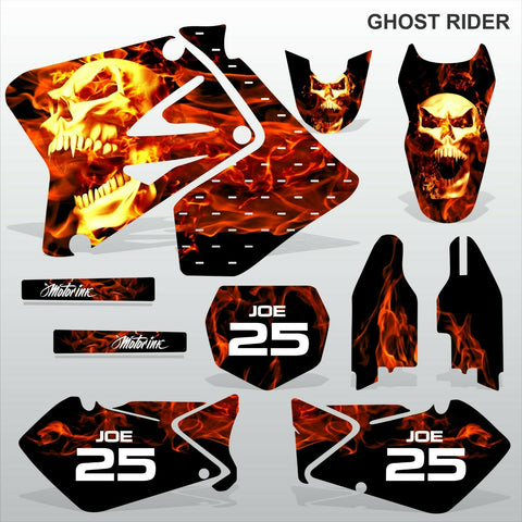 Suzuki RM 125-250 2001-2009 GHOST RIDER motocross race decals MX graphics kit