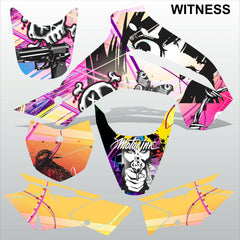 Kawasaki KLX 140 2015 WITNESS motocross racing decals set MX graphics stripe kit