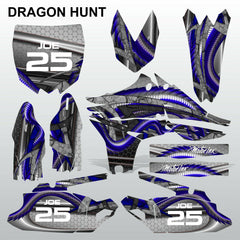 Yamaha YZF 450 2010-2013 DRAGON HUNT motocross decals set MX graphics kit