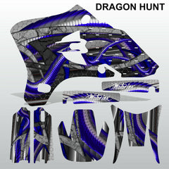 Yamaha WR 250F 450F 2003-2004 DRAGON HUNT motocross decals set MX graphics kit