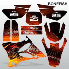 Yamaha YZ 85 2002-2014 BONEFISH motocross racing decals set MX graphics kit