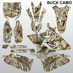 Yamaha YZ 125 250 2015-2017 BUCK CAMO motocross racing decals set MX graphics