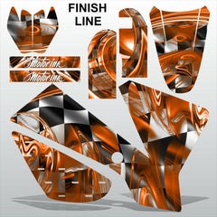 KTM SX 65 2002-2008 FINISH LINE motocross racing decals stripe MX graphics kit