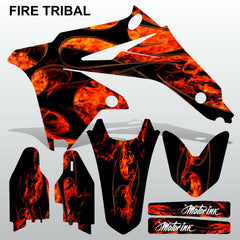 Suzuki RMX 450Z 2011-2013 FIRE TRIBAL motocross racing decals set MX graphics