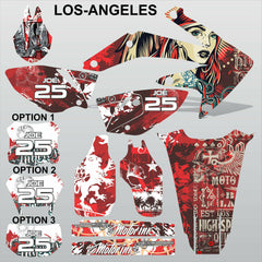 Honda CRF 450X 2005-2016 LOS-ANGELES motocross racing decals set MX graphics