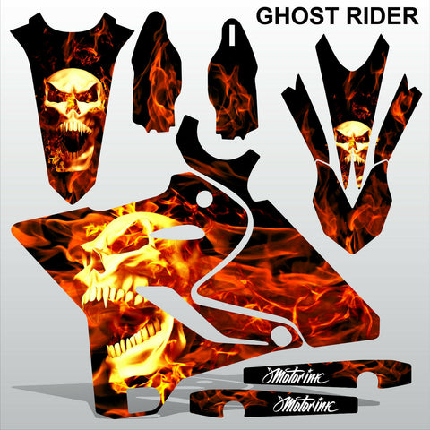 Yamaha YZ 125 250 2015-2017 GHOST RIDER motocross racing decals MX graphics kit