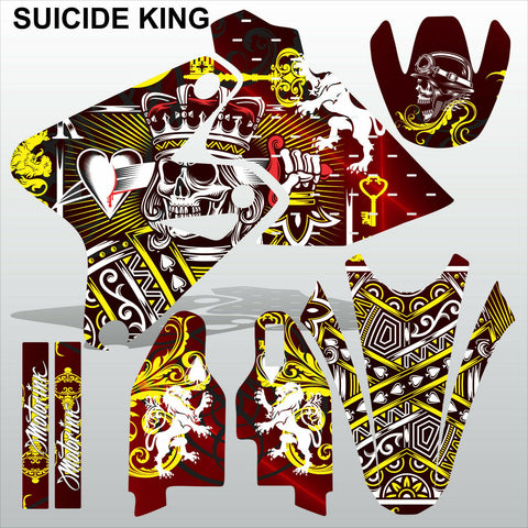 SUZUKI DRZ 400 2002-2020 SUICIDE KING motocross racing decals set MX graphics