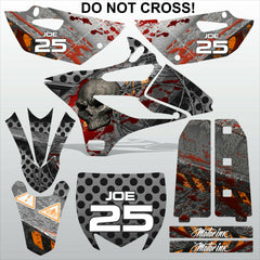 Yamaha YZ 85 2015 DO NOT CROSS motocross racing decals set MX graphics stripes