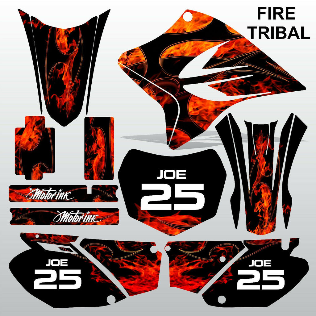 Yamaha TTR230 2005-2013 FIRE TRIBAL motocross racing decals set MX graphics