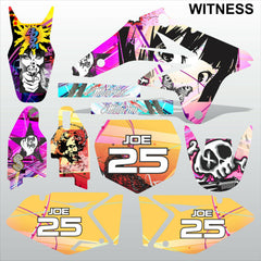 SUZUKI RMZ 250 2007-2009 WITNESS motocross racing decals set MX graphics kit