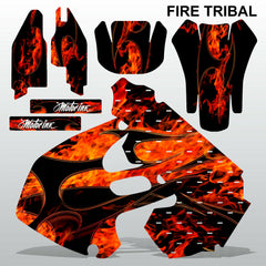 Suzuki RM 125-250 1999 2000 FIRE TRIBAL motocross decals set MX graphics kit