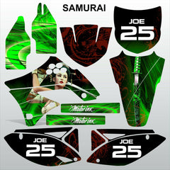 Kawasaki KXF 450 2009-2011 SAMURAI motocross racing decals set MX graphics kit