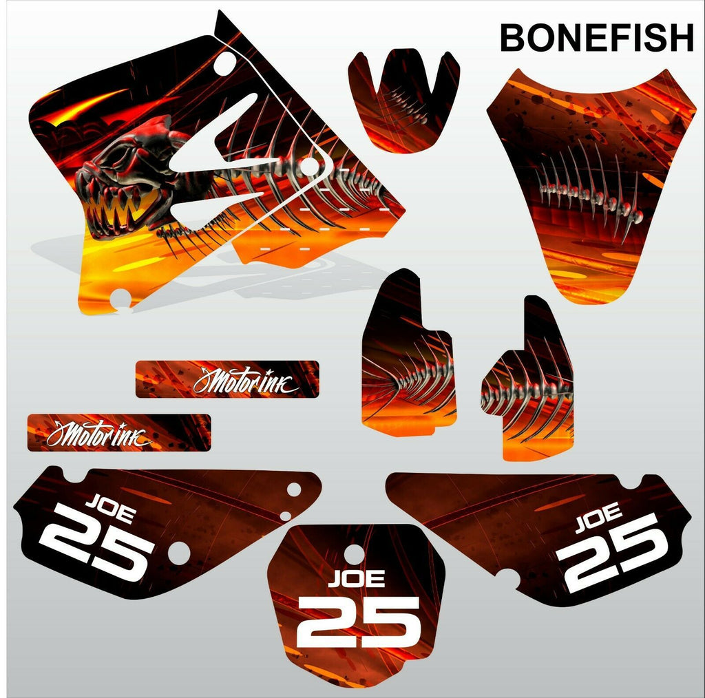 SUZUKI RM 80 2000-2018 BONEFISH motocross racing decals set MX graphics kit
