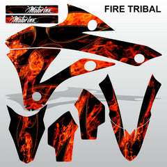 Kawasaki KX 85-100 2014-2015 FIRE TRIBAL motocross decals set MX graphics kit