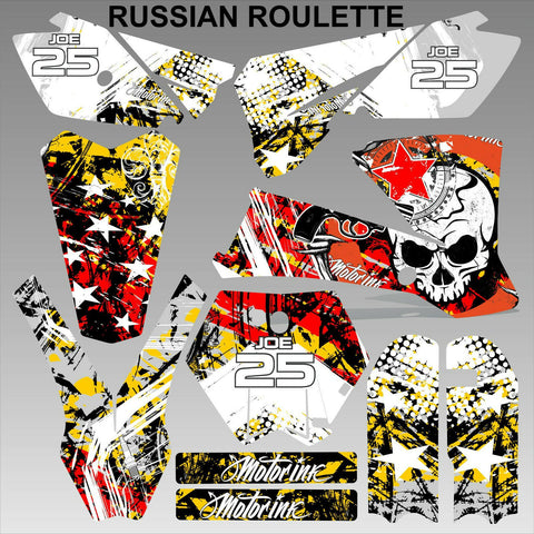 KTM SX 85-105 2003-2005 RUSSIAN ROULETTE motocross racing decals MX graphics