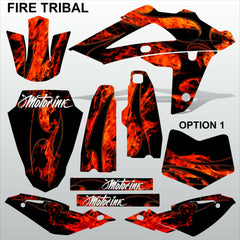 HUSQVARNA 250 450 510 2008-2010 FIRE TRIBAL motocross decals set MX graphics kit