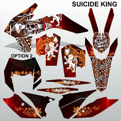 KTM EXC 2014 SUICIDE KING motocross racing decals set MX graphics stripes kit