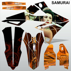 SUZUKI RMZ 450 2018-2021 SAMURAI motocross racing decals set MX graphics kit