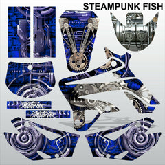 TM MX 125 250 300 450 2008-2014 STEAMPUNK FISH motocross decals set MX graphics