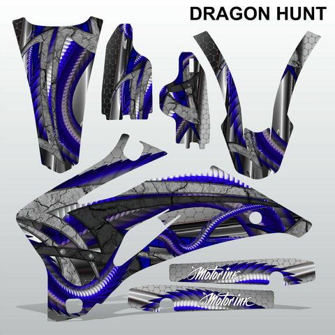 Yamaha WR 250F 2007-2013 DRAGON HUNT motocross race decals set MX graphics kit