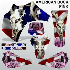 ТМ RACING 50 AMERICAN BUCK PINK motocross racing decals set MX graphics stripes