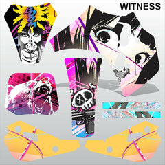 ТМ RACING 50 WITNESS motocross racing decals set MX graphics stripes kit