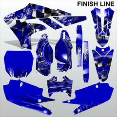 Yamaha YZF 450 2018-2021 FINISH LINE motocross racing decals set MX graphics kit