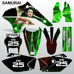 Kawasaki KLX 450 2008-2012 SAMURAI motocross decals set MX graphics stripe kit