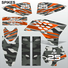 KTM SX 50 2009-2013 SPIKES motocross racing decals MX graphics stripes kit