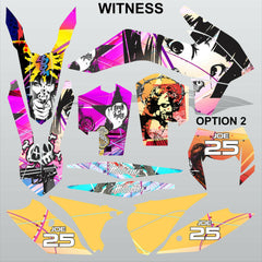 KTM EXC 2014 WITNESS motocross racing decals set MX graphics stripes kit