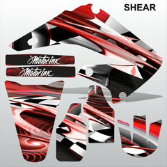 Honda CR125 CR250 2002-2007 SHEAR motocross racing decals set MX graphics kit