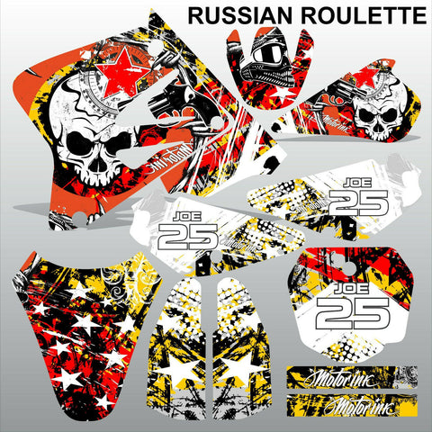 SUZUKI RM 85 2001-2012 RUSSIAN ROULETTE motocross racing decals set MX graphics