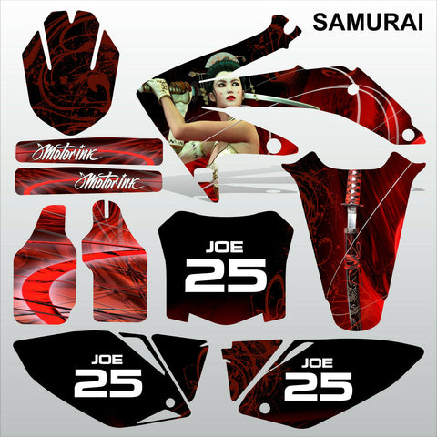 Honda CRF 450 2008 SAMURAI racing motocross decals set MX graphics kit