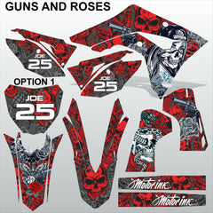 HONDA CRF 450RL 450L 2019-2022 GUNS AND ROSE motocross racing decals MX graphics