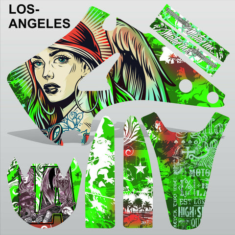 Kawasaki KX125-250 2003-2009 LOS-ANGELES motocross decals set MX graphics kit