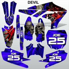 Yamaha YZF 450 2018-2021 DEVIL PUNISHER motocross racing decals set MX graphics