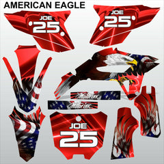 HONDA CRF 450R 2021 AMERICAN EAGLE motocross racing decals set MX graphics kit