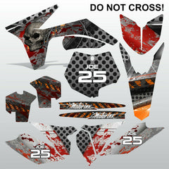 KTM SX 2011 2012 DO NOT CROSS motocross racing decals stripes set MX graphics