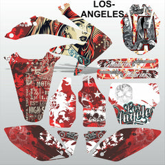 Honda CRF 450 2005-2007 LOS-ANGELES motocross racing decals set MX graphics