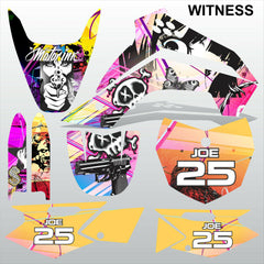 Kawasaki KLX 140 2008-2017 WITNESS motocross racing decals set MX graphics kit