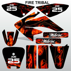 Honda CRF 70-80-100 2002-2012 FIRE TRIBAL motocross decals MX graphics kit