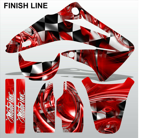 Honda CR85 2003-2012 FINISH LINE racing motocross decals set MX graphics kit